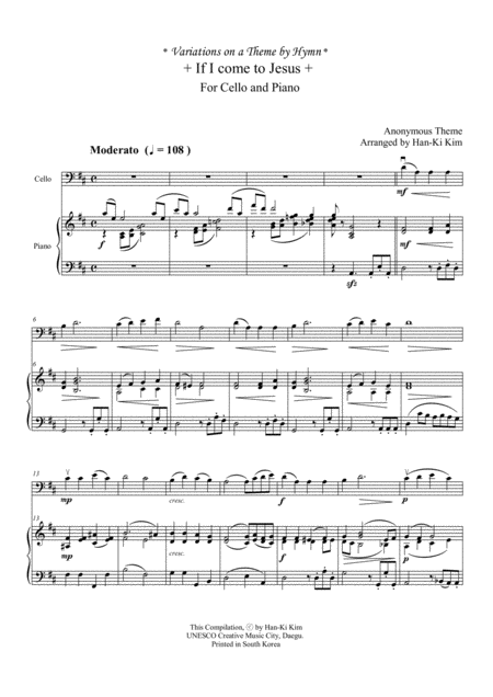 If I Come To Jesus For Cello And Piano Page 2