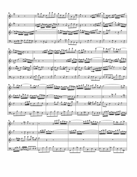 Ihr Gedanken Und Ihr Sinnen From Cantata Bwv 110 Arrangement For 4 Recorders Page 2