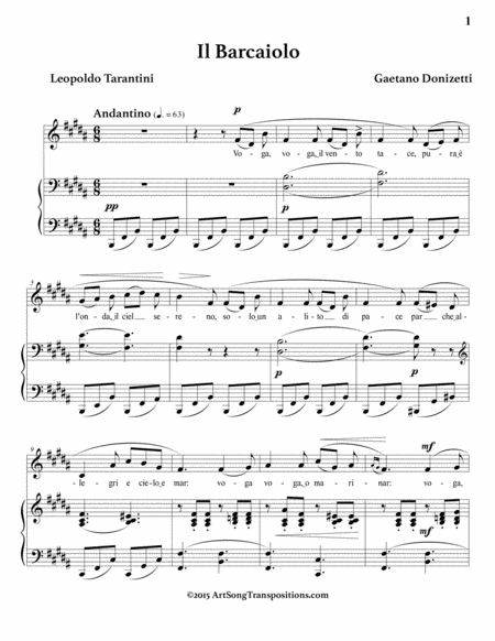 Il Barcaiolo B Major Page 2