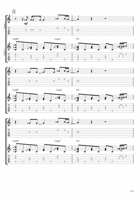 Imagine Duet Guitar Tablature Page 2