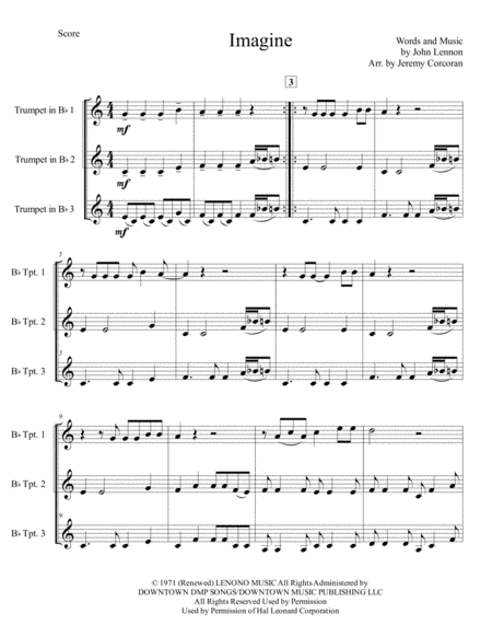 Imagine For Three Trumpets Page 2