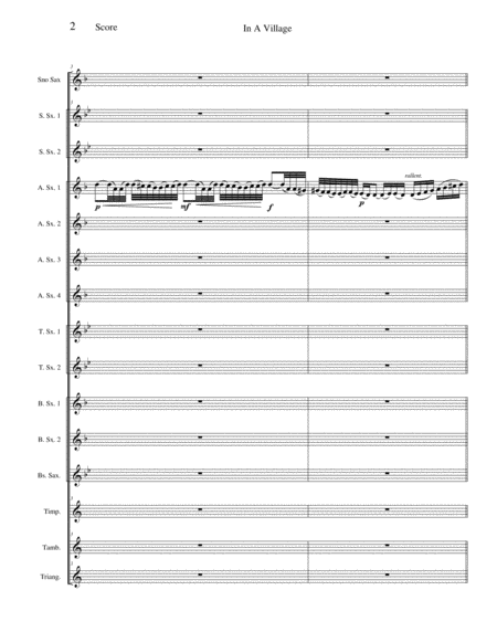 In A Village Mvt Ii From Caucasian Sketches Suite 1 Opus 10 Page 2