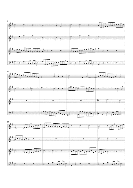 In Dir Ist Freude Bwv 615 From Orgelbuechlein Arrangement For 4 Recorders Page 2