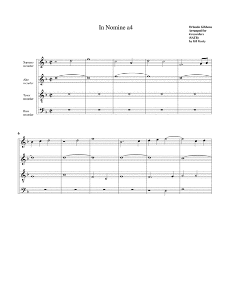 In Nomine A4 Arrangement For 4 Recorders Page 2