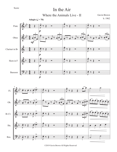 In The Air For Wind Quintet Page 2