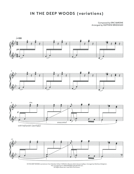 In The Deep Woods Variations Stardew Valley Piano Collections Page 2