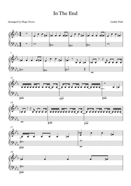 In The End Piano Solo Page 2