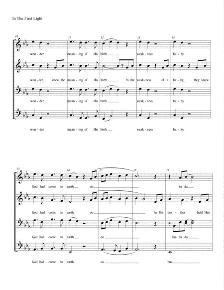 In The First Light Ssaa Choral Pricing Page 2