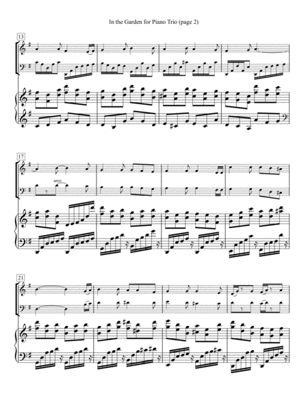 In The Garden For Piano Trio Page 2