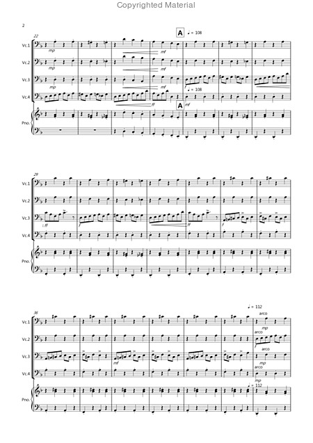 In The Hall Of The Mountain King For Cello Quartet Page 2