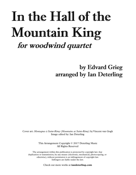 In The Hall Of The Mountain King For Woodwind Quartet Page 2