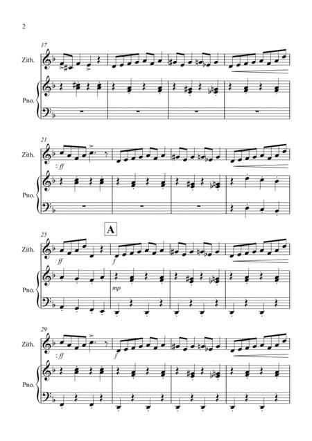 In The Hall Of The Mountain King For Zither And Piano Page 2