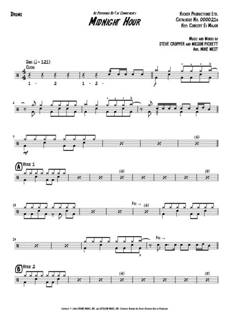 In The Midnight Hour Drums Page 2