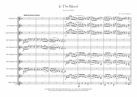 In The Mood Clarinet Choir Clarinet Ensemble Page 2