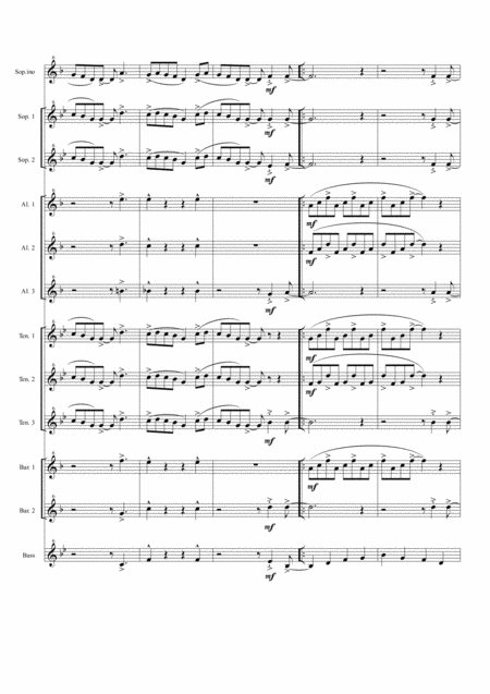 In The Mood For Saxophone Ensemble Page 2