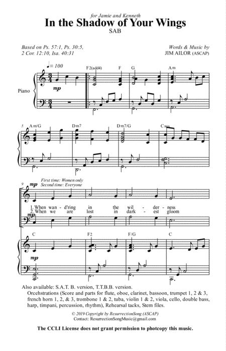 In The Shadow Of Your Wings Choral Anthem Sab Page 2