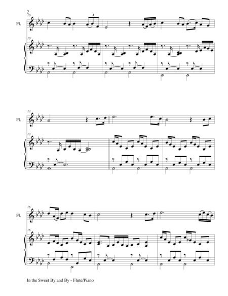 In The Sweet By And By Duet Flute And Piano Score And Parts Page 2