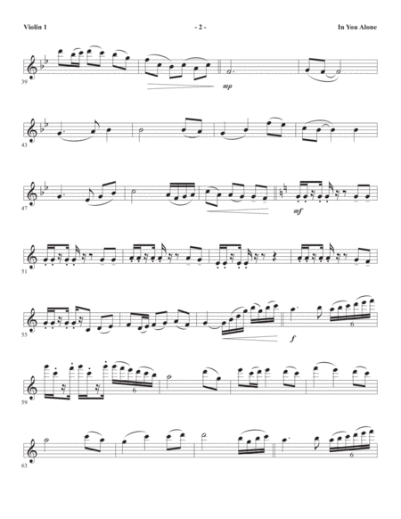 In You Alone Violin 1 Page 2