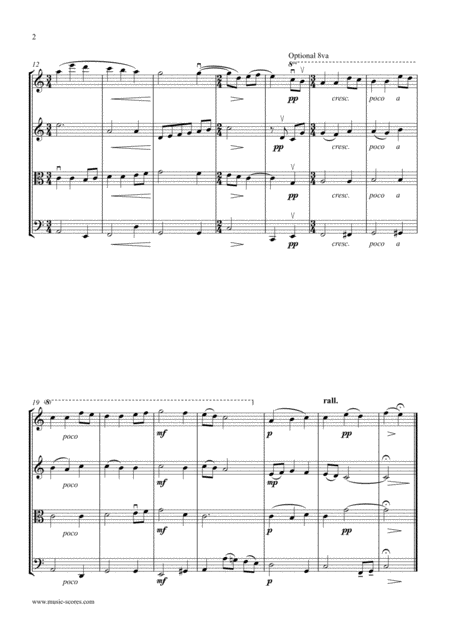 Infant Holy Infant Lowly String Quartet Page 2