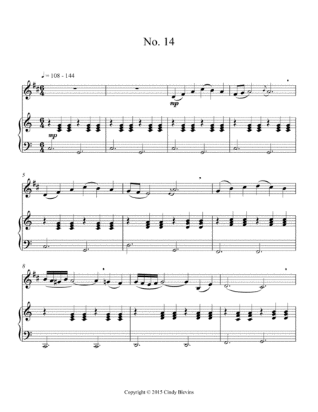 Intermediate Clarinet Study 14 From The Blevins Collection Melodic Technical Studies For Bb Clarinet Page 2