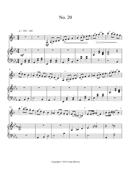 Intermediate Clarinet Study 20 From The Blevins Collection Melodic Technical Studies For Bb Clarinet Page 2