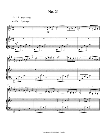 Intermediate Clarinet Study 21 From The Blevins Collection Melodic Technical Studies For Bb Clarinet Page 2