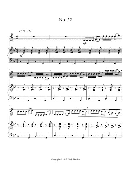 Intermediate Clarinet Study 22 From The Blevins Collection Melodic Technical Studies For Bb Clarinet Page 2