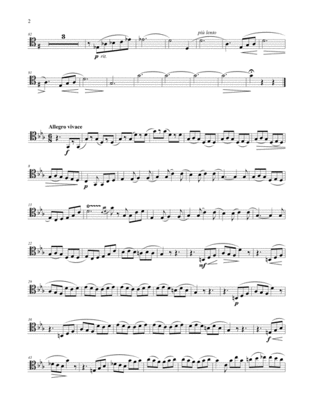 Intermezzo And Tarantella For Trombone Piano Page 2