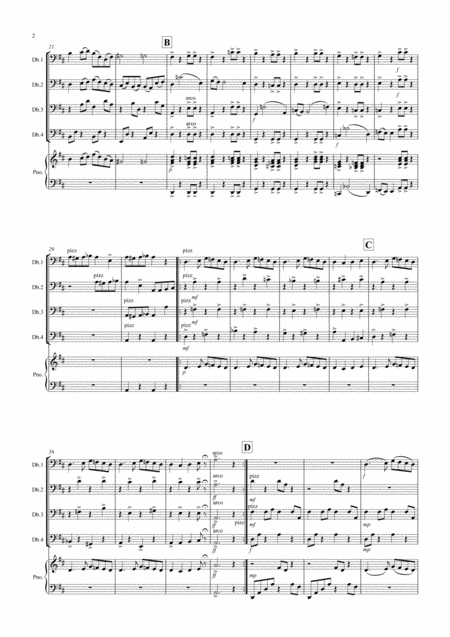 Intermezzo Fantasia From Carmen For Double Bass Quartet Page 2