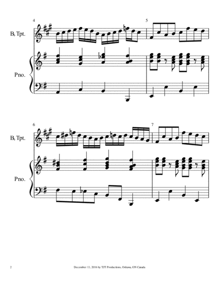 Intrada For Trumpet And Piano Page 2