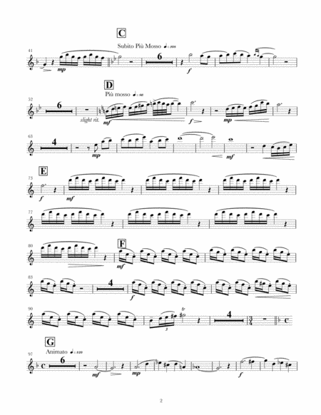 Intrepid A Fantasy For Oboe English Horn Soloist And Chamber Orchestra Parts Only Page 2