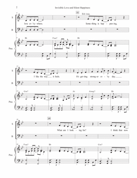 Invisible Love And Silent Happiness Satb Joy Of Spirit Song For All Choirs Page 2