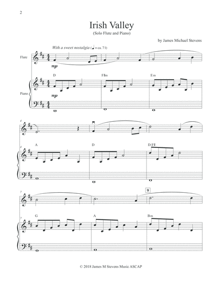 Irish Valley Flute Piano Page 2