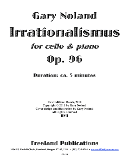 Irrationalismus For Cello Piano Op 96 Score Page 2