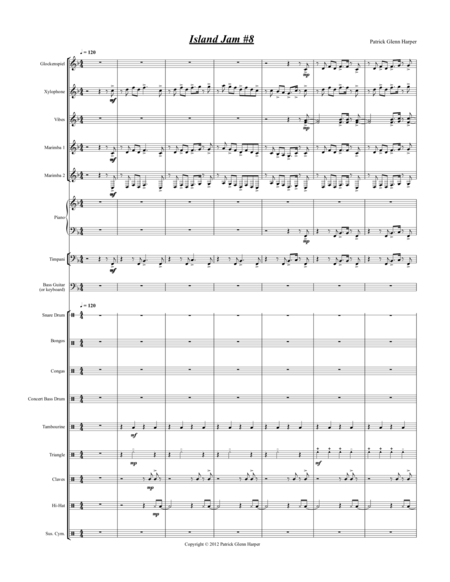 Island Jam 8 For Percussion Ensemble Page 2