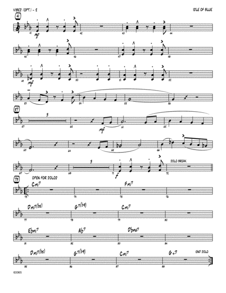 Isle Of Blue Based On The Chord Changes To Blue Bossa Vibes Page 2