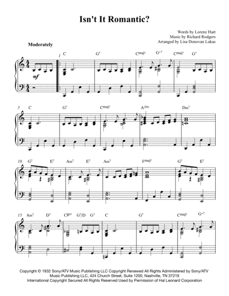 Isnt It Romantic For Intermediate Solo Piano Page 2