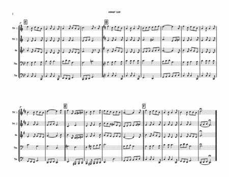 It Came Upon A Midnight Clear Christmas Brass Quintet Page 2