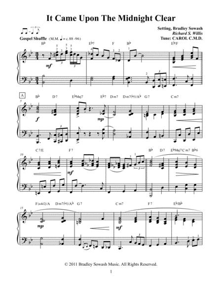 It Came Upon A Midnight Clear Solo Piano Page 2