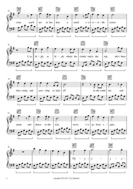 It Came Upon The Midnight Clear Arranged For Harp And Bb Clarinet Page 2