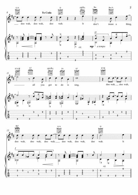 It Dont Mean A Thing Guitar Swing Fingerstyle Page 2