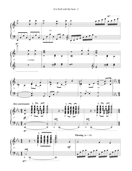 It Is Well With My Soul Piano Page 2