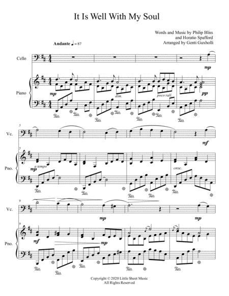 It Is Well With My Soul Sacred Cello And Piano Page 2