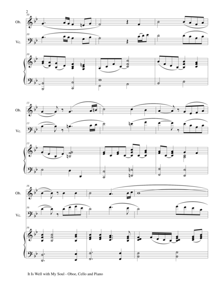 It Is Well With My Soul Trio Flute Cello Piano With Score And Parts Page 2