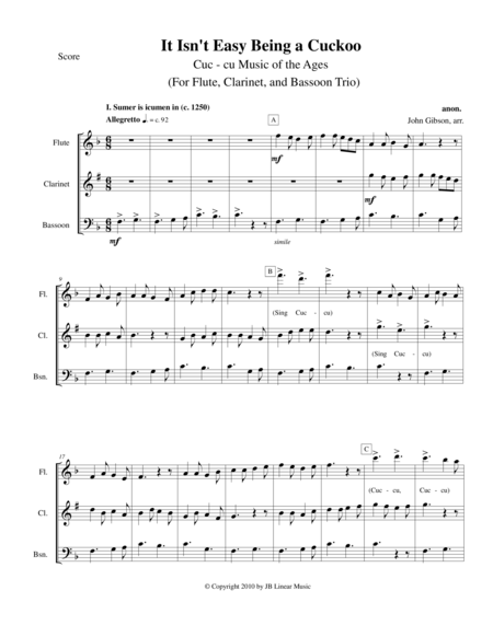 It Isnt Easy Being A Cuckoo For Flute Clarinet And Bassoon Trio Page 2