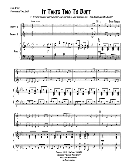 It Takes Two To Duet Page 2