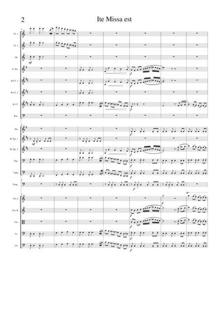 Ite Missa Est For Orchestra Score Only Page 2