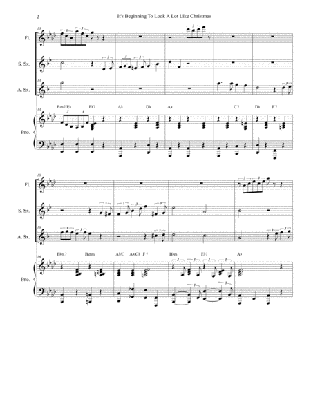 Its Beginning To Look Like Christmas Duet For Soprano And Alto Saxophone Page 2