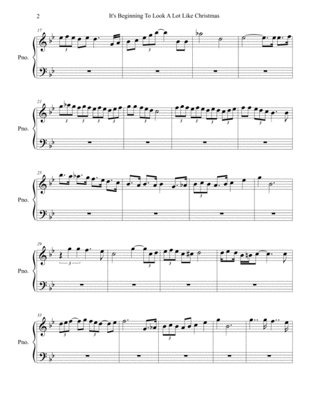 Its Beginning To Look Like Christmas Easy Piano Page 2