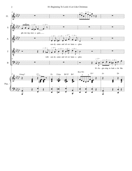 Its Beginning To Look Like Christmas For Vocal Quartet Satb Page 2